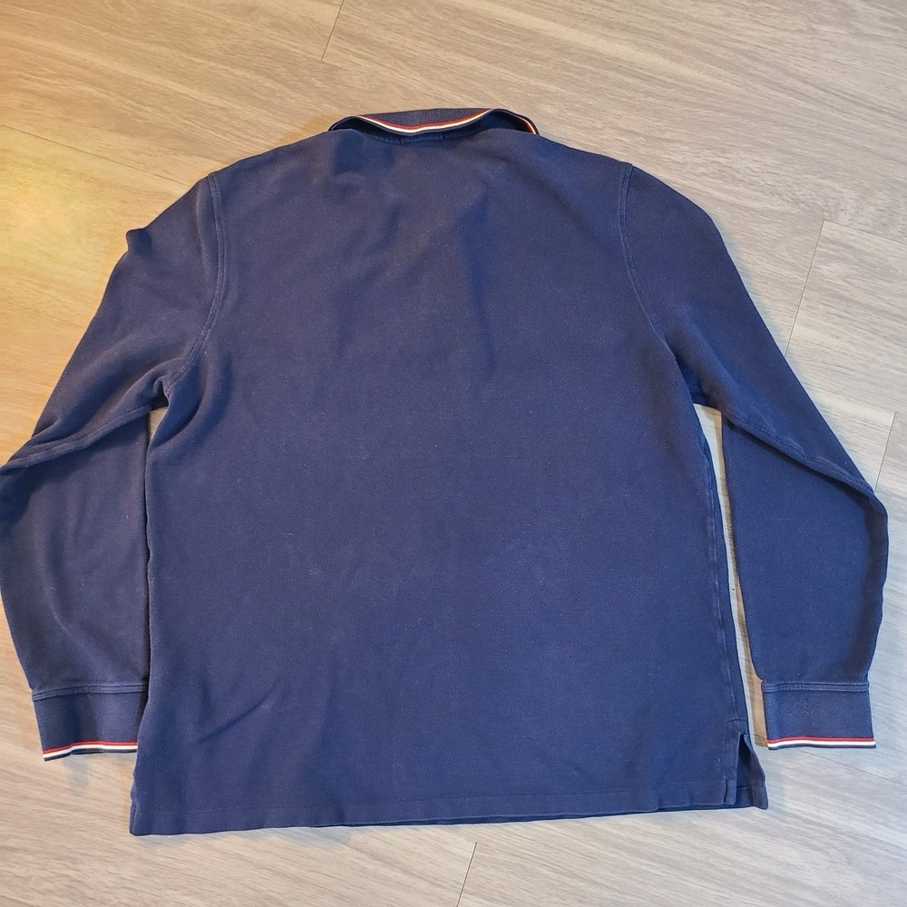 Polo Ralph Lauren Men's XL Big Pony Long Sleeve Navy Blue Polo Shirt - Picture 2 of 6